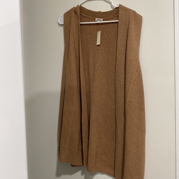 TALBOT FRONT OPEN CARDIGAN SLEEVELESS KNIT WEST - Picture 2 of 10